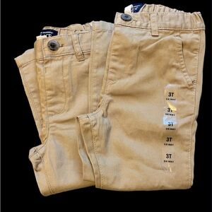 Children’s Place•2 Pair, NWT Toddler Girls Skinny Uniform Khaki Pants, Size 2